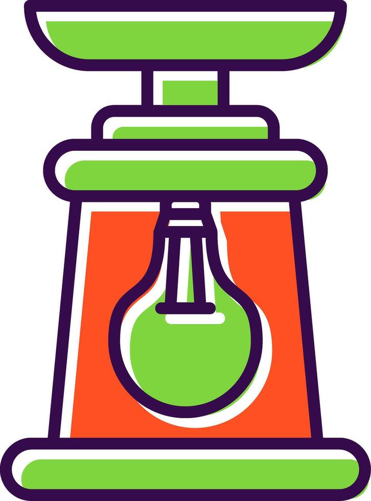Lantern filled Design Icon vector