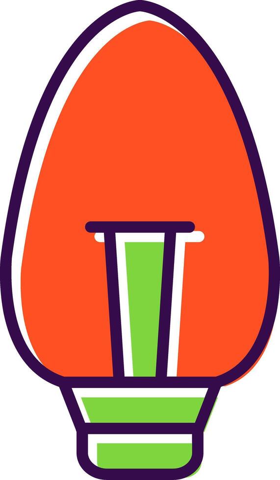 Candle Light filled Design Icon vector