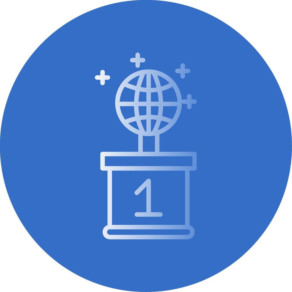 World Flat Bubble Icon vector