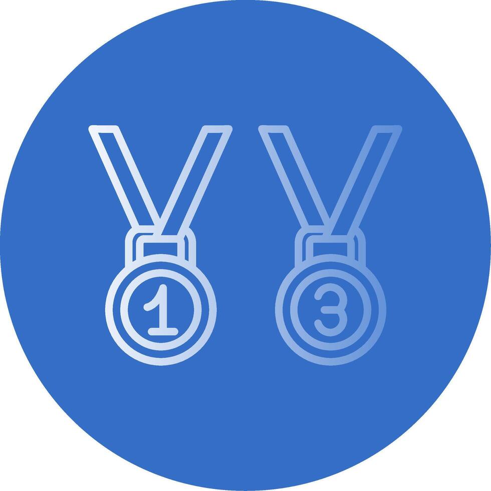 Medals Flat Bubble Icon vector