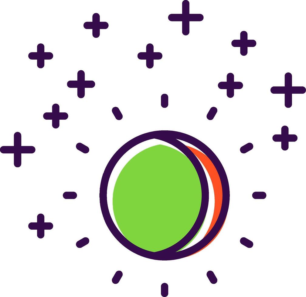 Ultraviolet filled Design Icon vector