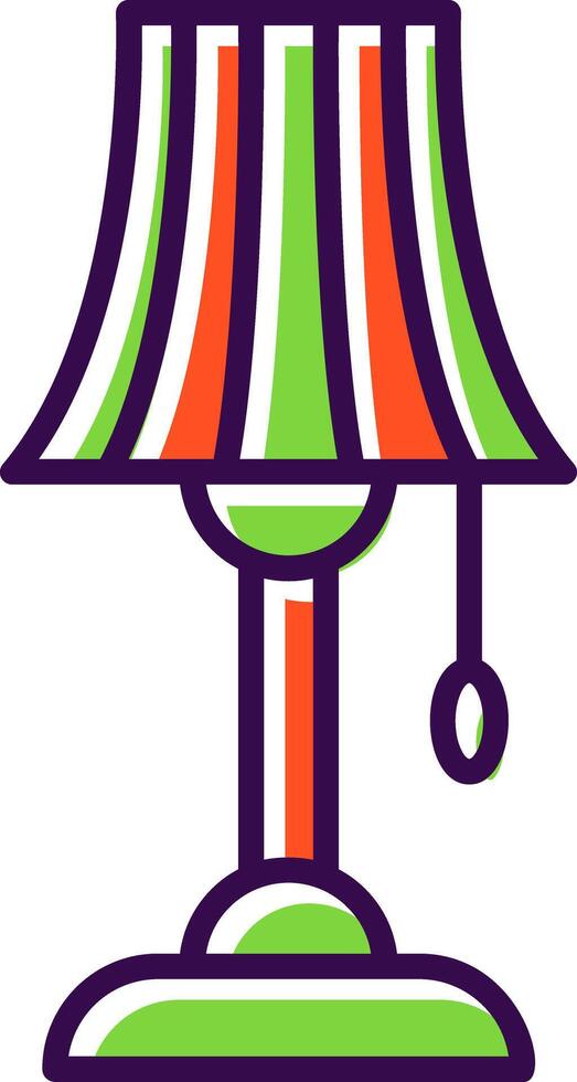 Lamp filled Design Icon vector