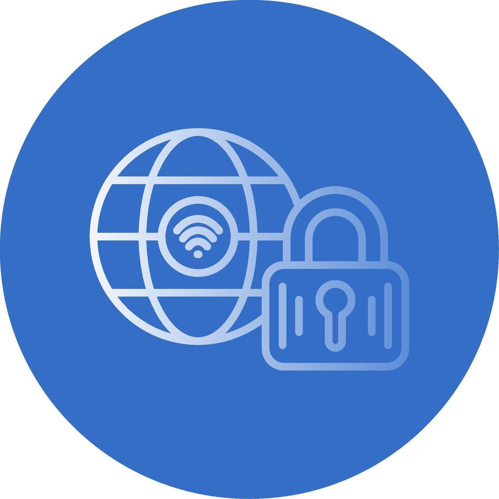 Internet Flat Bubble Icon vector