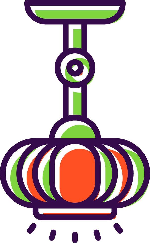 Lamp filled Design Icon vector