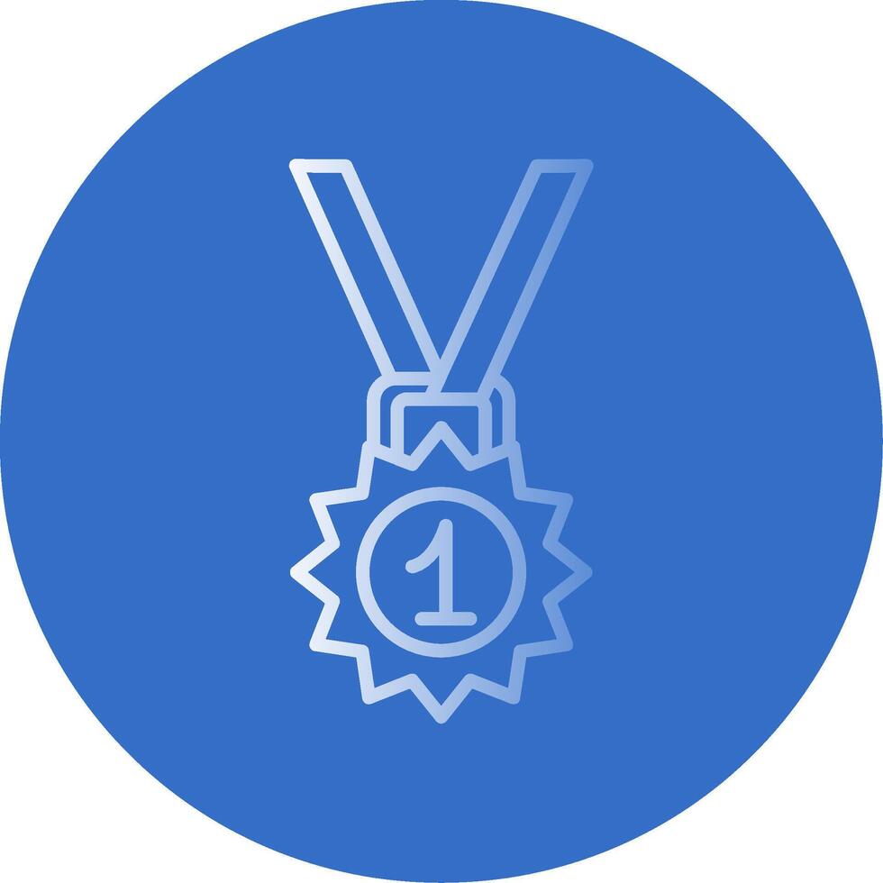 Medal Flat Bubble Icon vector
