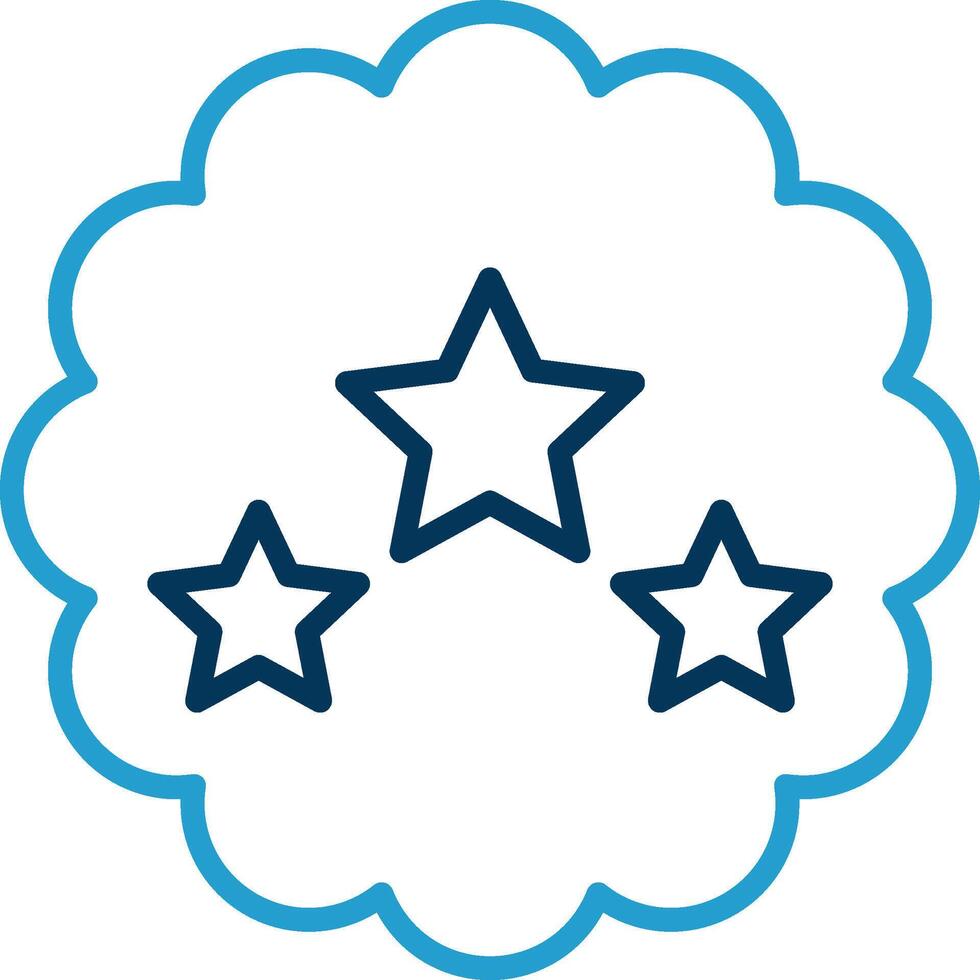 Best Choice Line Blue Two Color Icon vector
