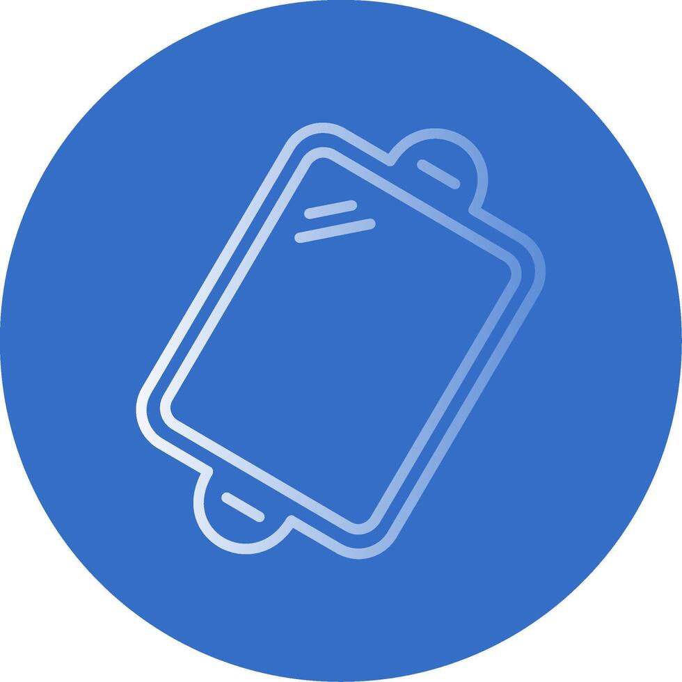 Baking trays Flat Bubble Icon vector