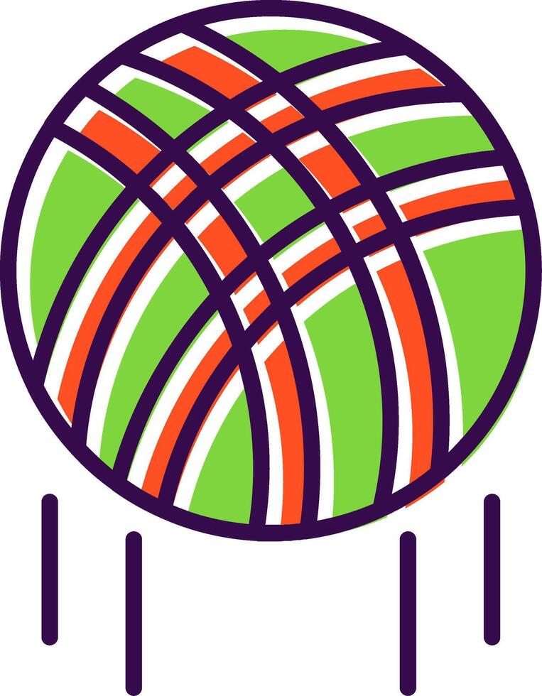 Volleyball filled Design Icon vector