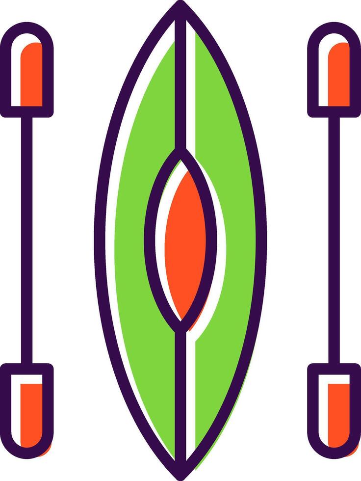 Kayak filled Design Icon vector