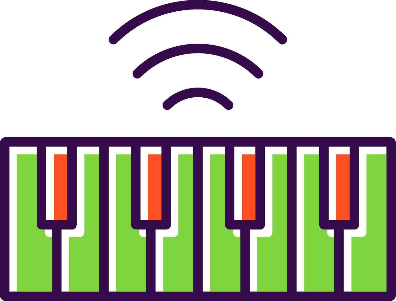 Keyboard filled Design Icon vector