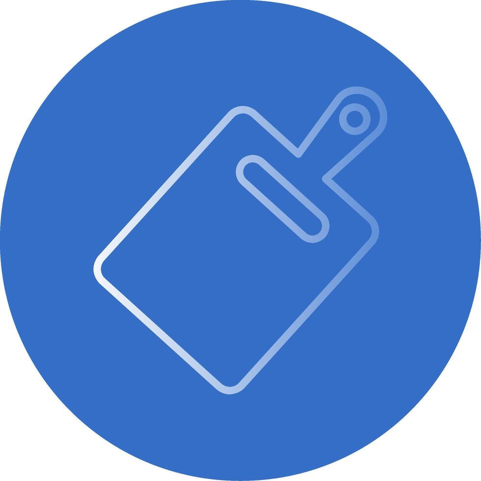 Cutting Board Flat Bubble Icon vector