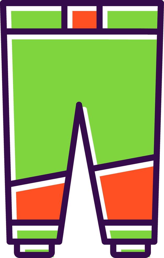 Trousers filled Design Icon vector