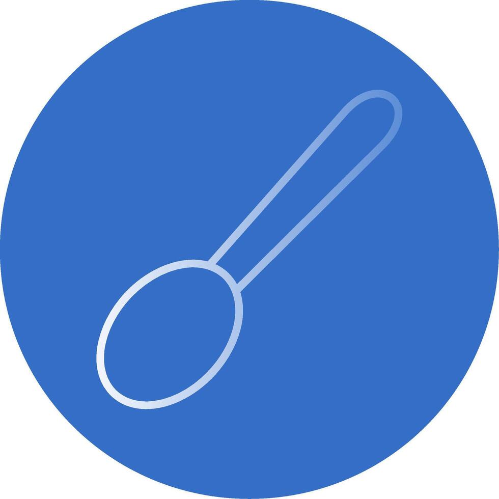 Spoon Flat Bubble Icon vector