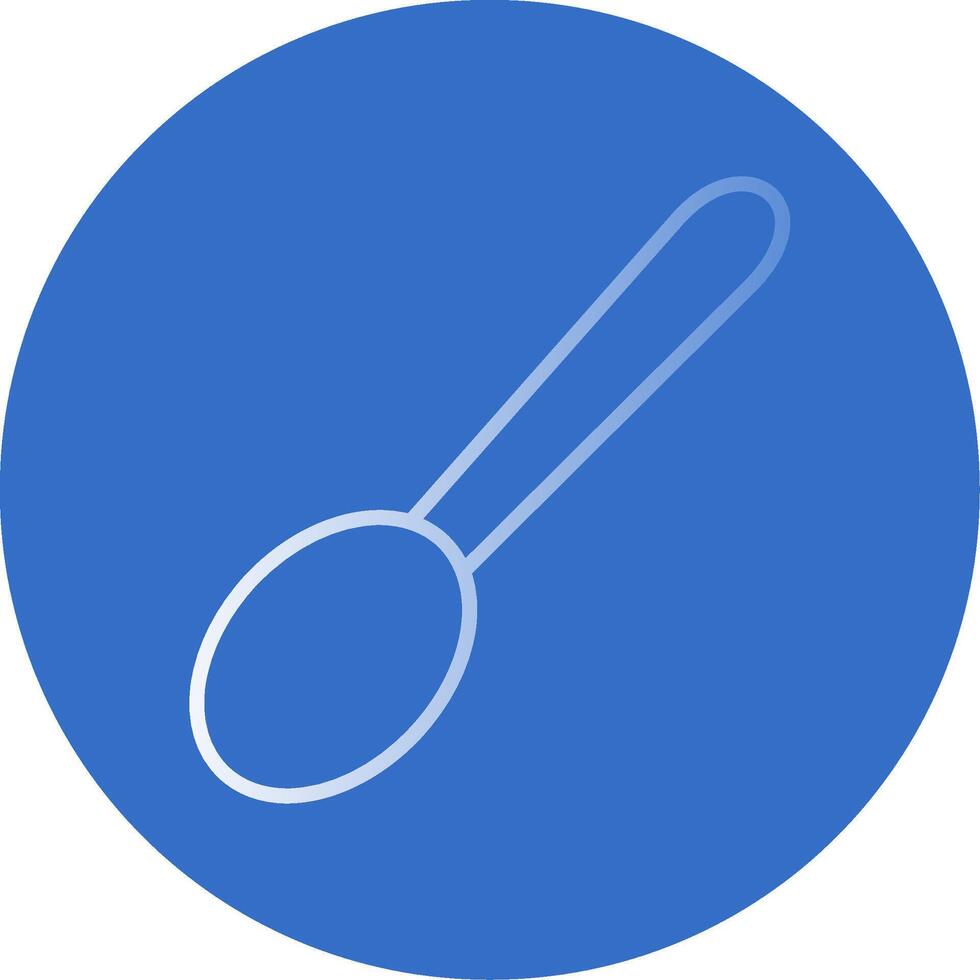 Spoon Flat Bubble Icon vector