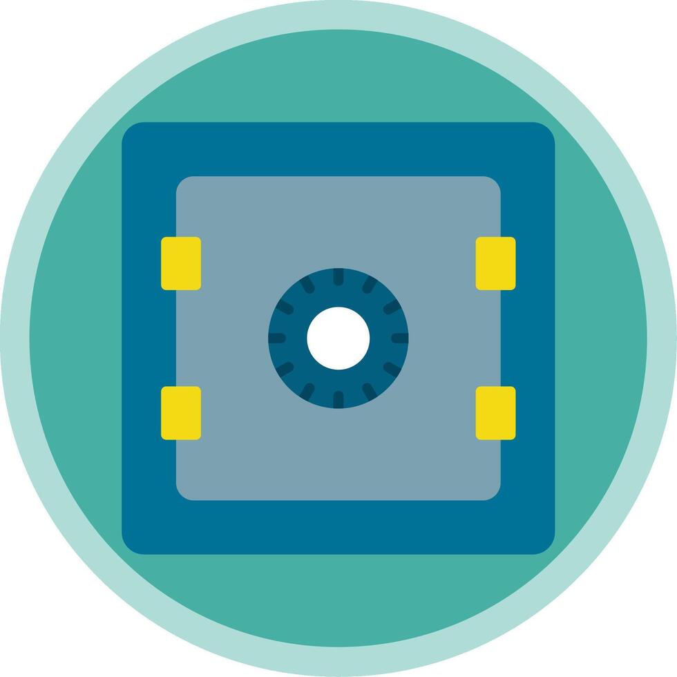 Safe Flat Multi Circle Icon vector