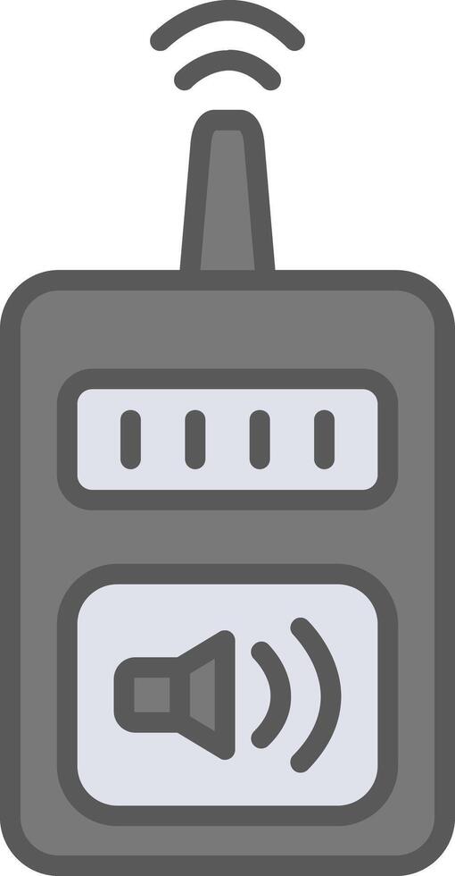 Device Line Filled Light Icon vector
