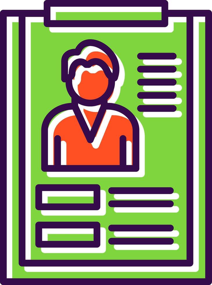 User Profile filled Design Icon vector