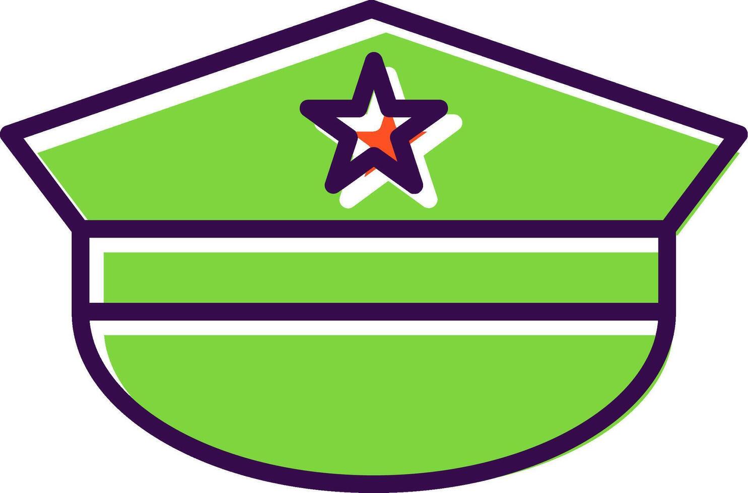 Hat filled Design Icon vector