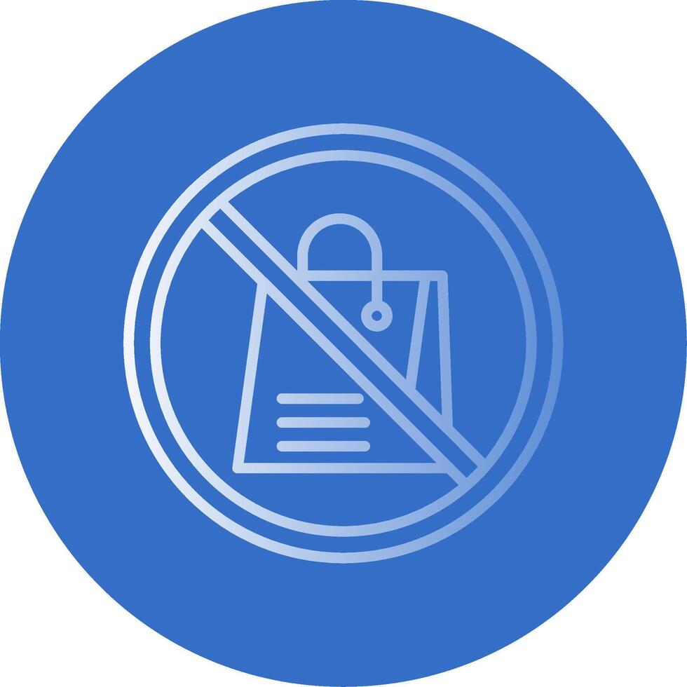 Prohibited Sign Flat Bubble Icon vector