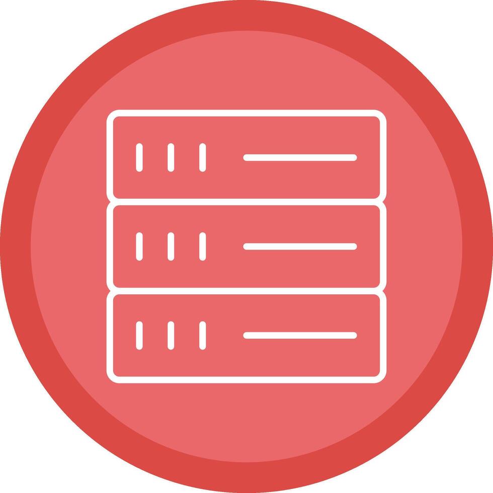 Database Line Multi Circle Icon vector