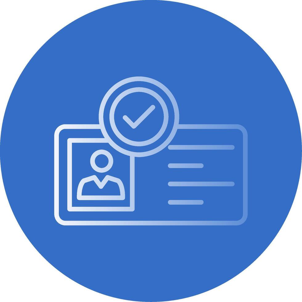 Identity Flat Bubble Icon vector