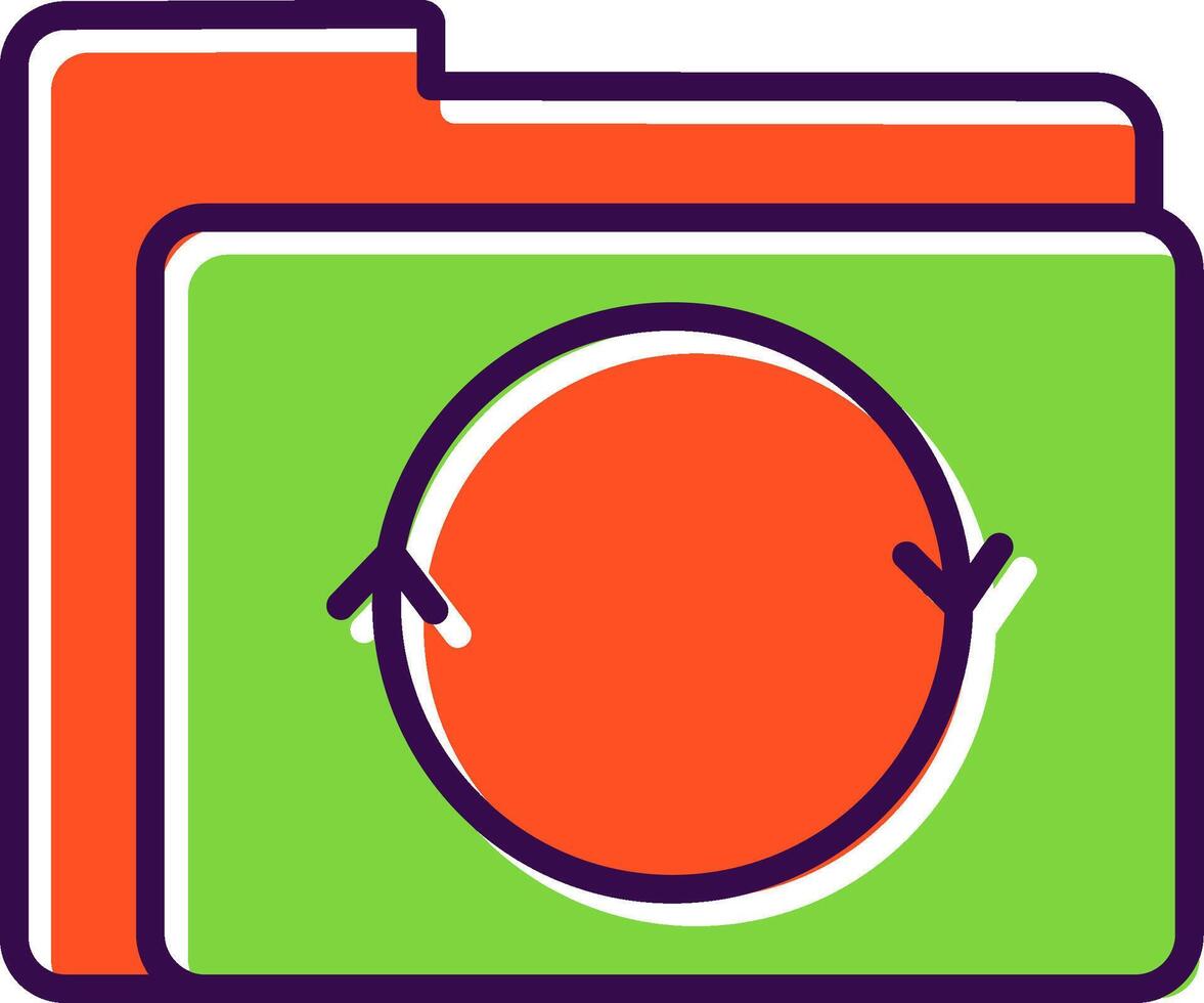 Folder filled Design Icon vector