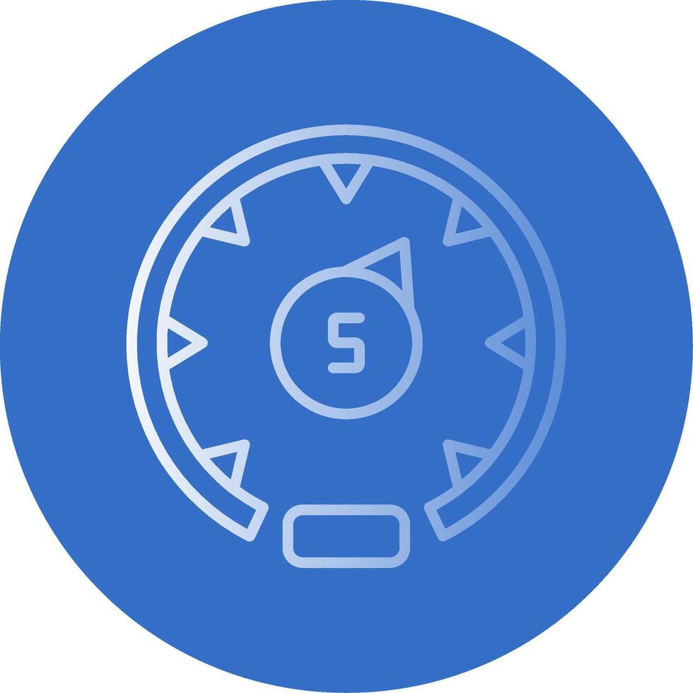 Gauge Flat Bubble Icon vector