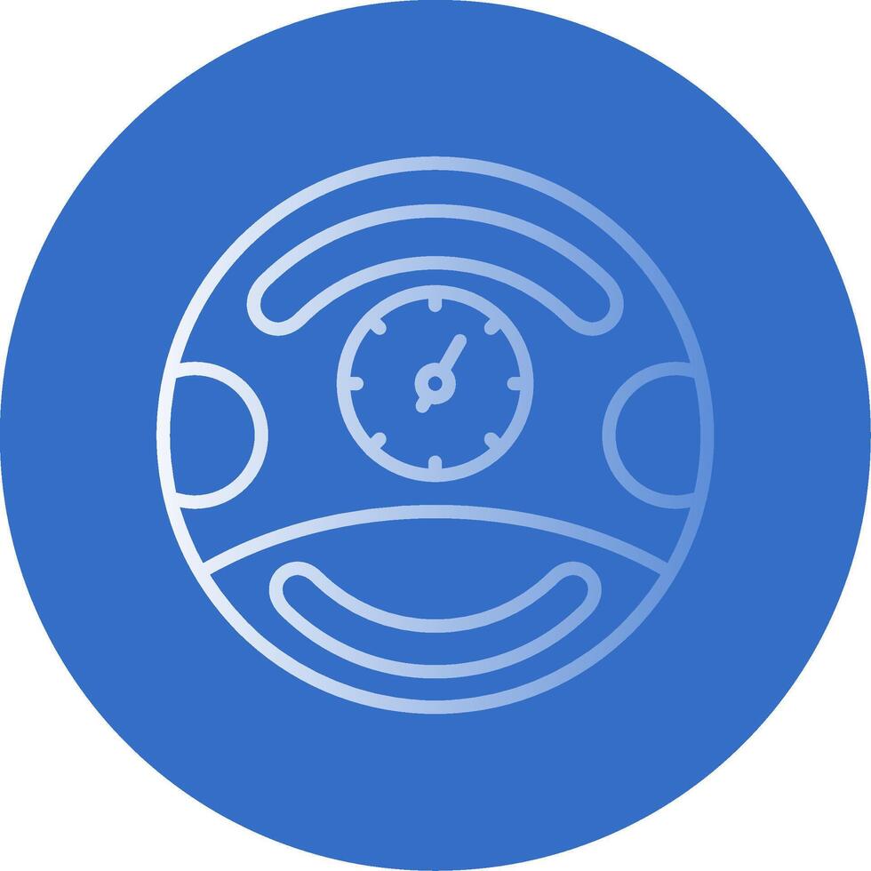 Gauge Flat Bubble Icon vector