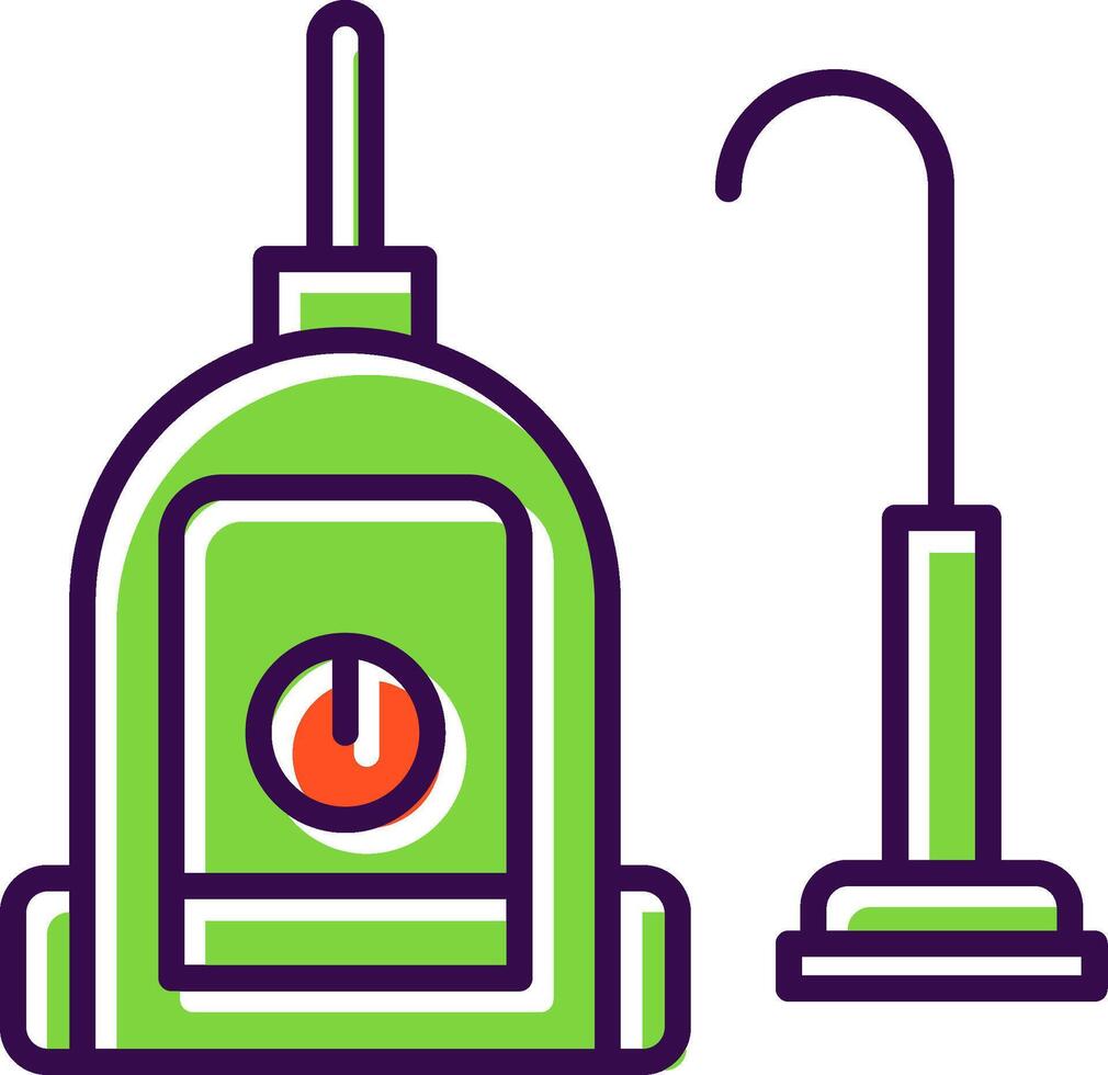 Vacuum Cleaner filled Design Icon vector