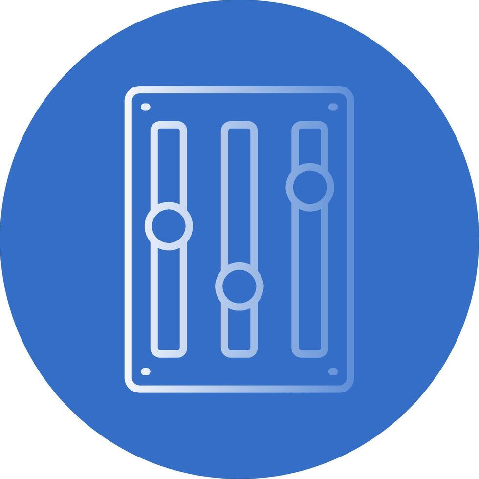 Music Adjust Flat Bubble Icon vector