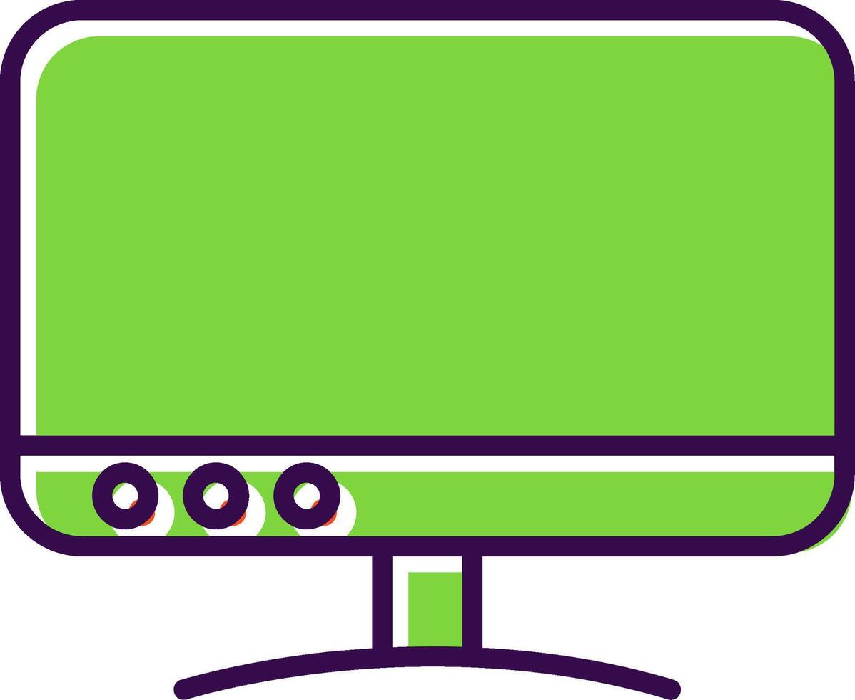 Tv filled Design Icon vector