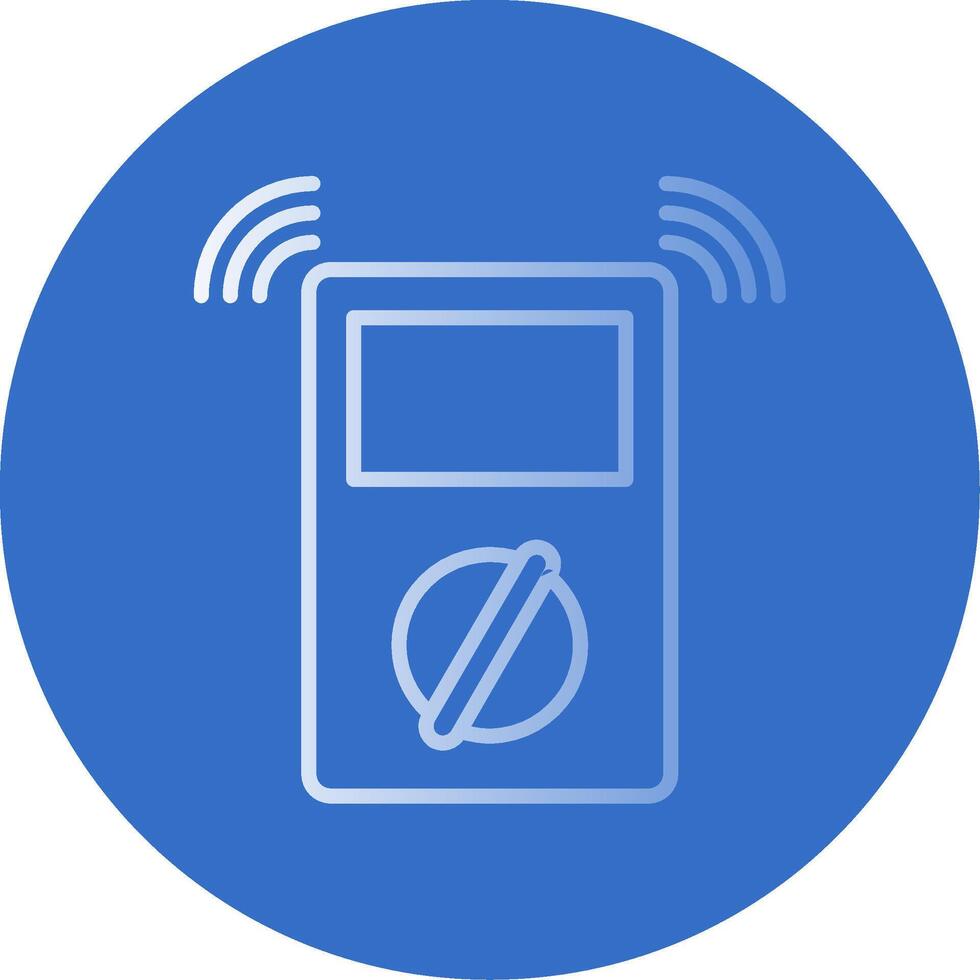 Metre Flat Bubble Icon vector