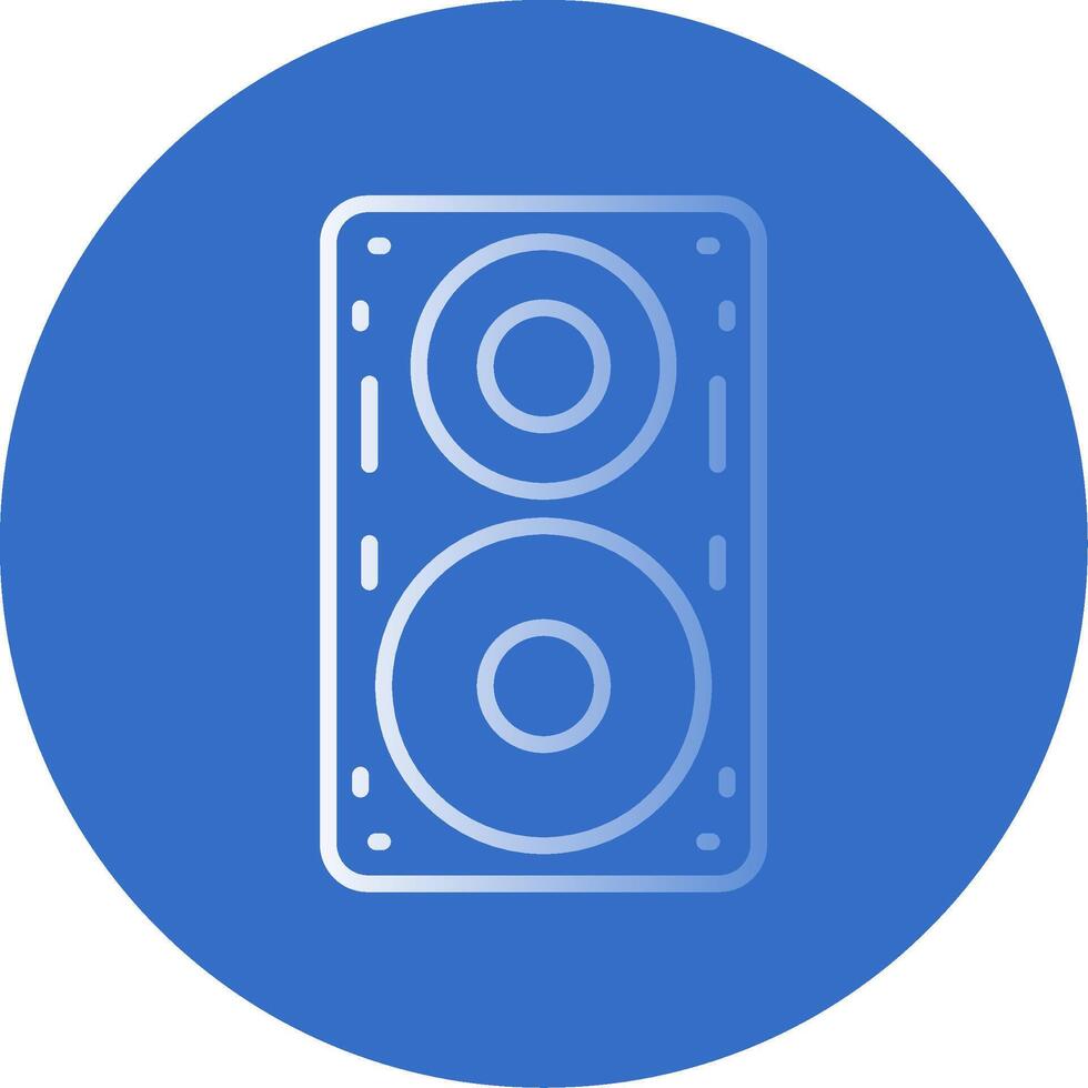 Speaker Flat Bubble Icon vector