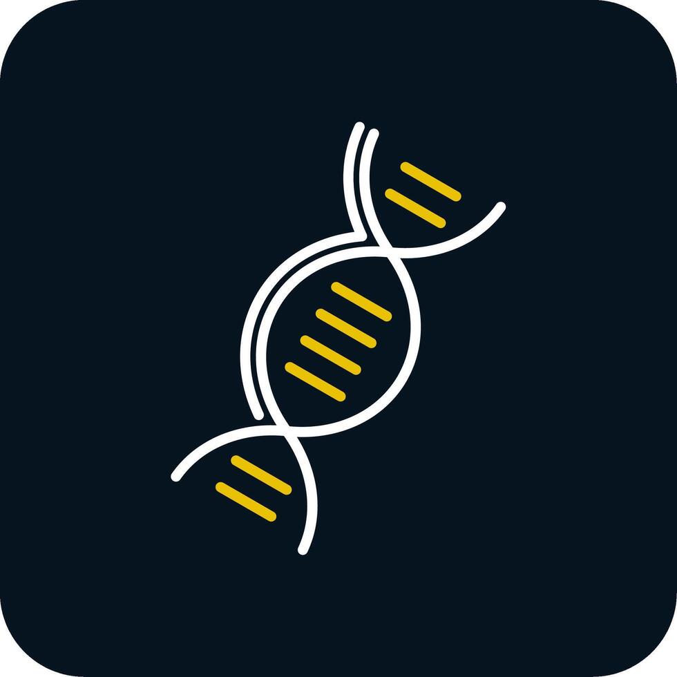 DNA Line Red Circle Icon vector