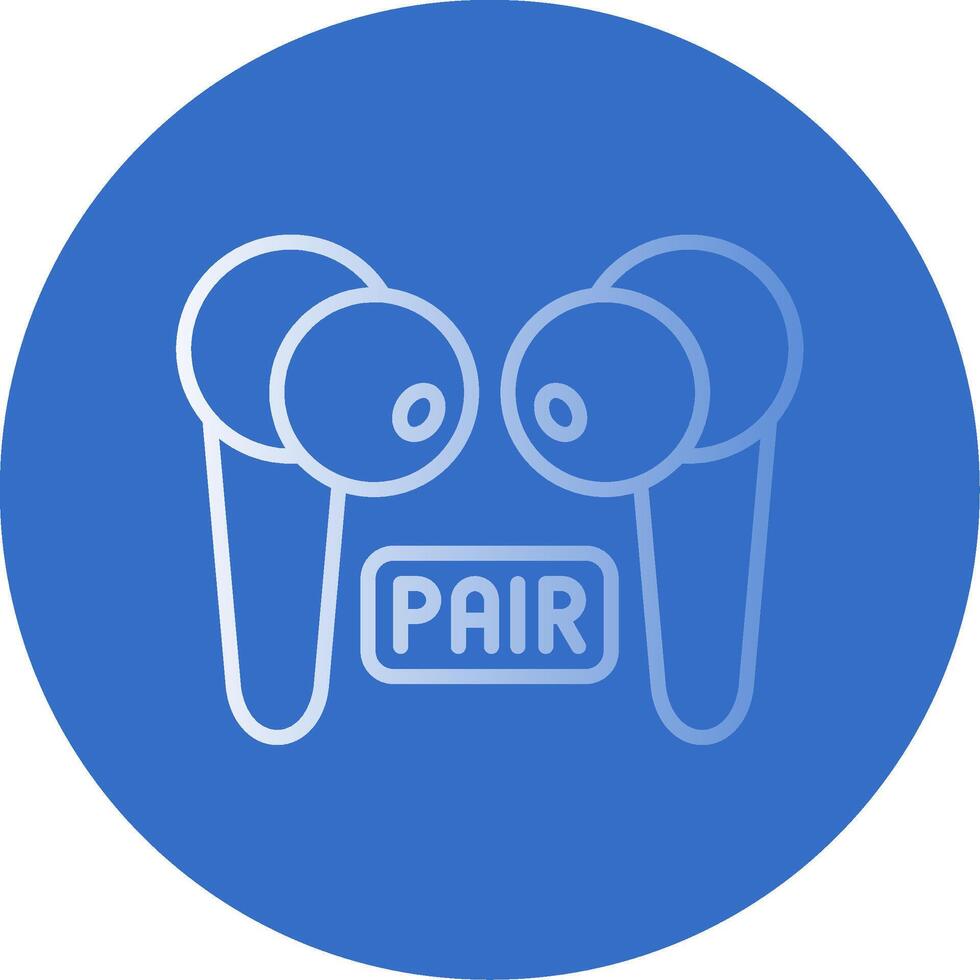 Pairing Flat Bubble Icon vector