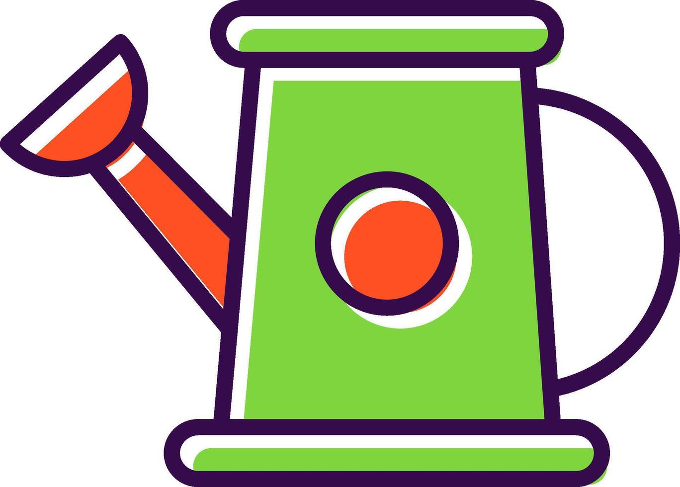 Watering Can filled Design Icon vector