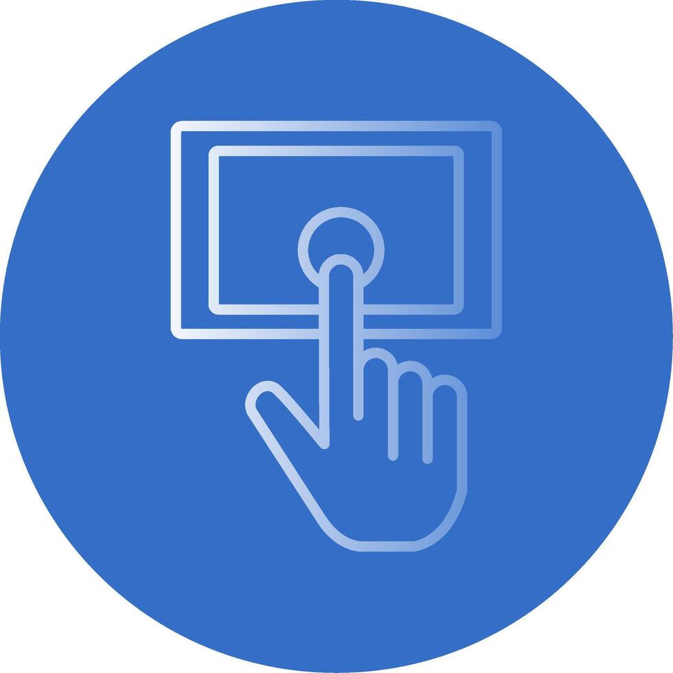 Tablet Flat Bubble Icon vector