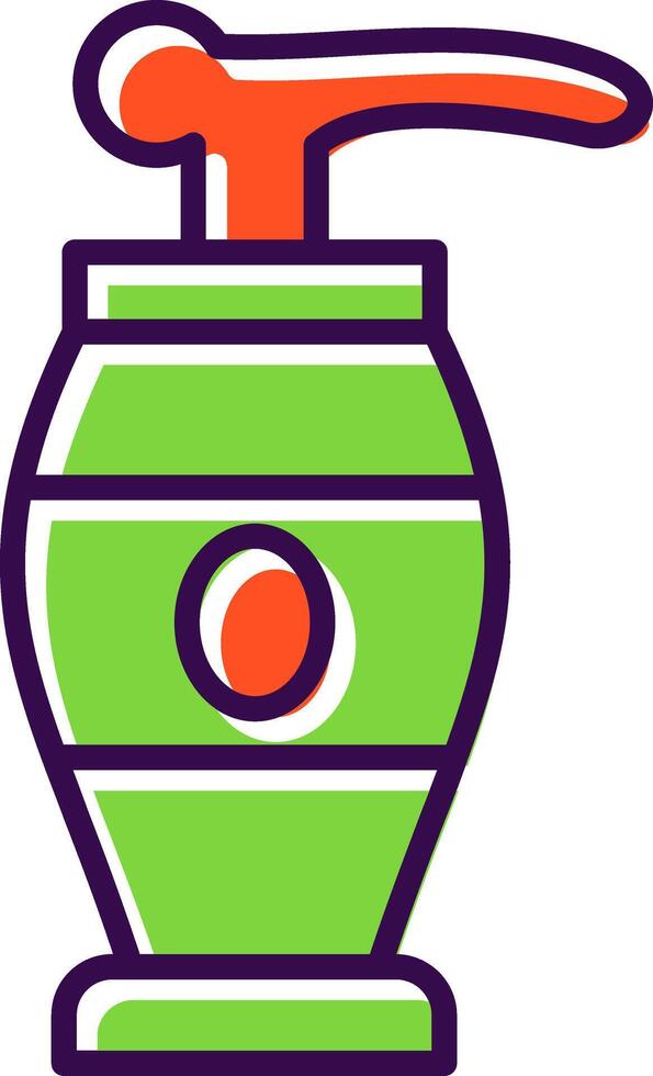 Lotion filled Design Icon vector