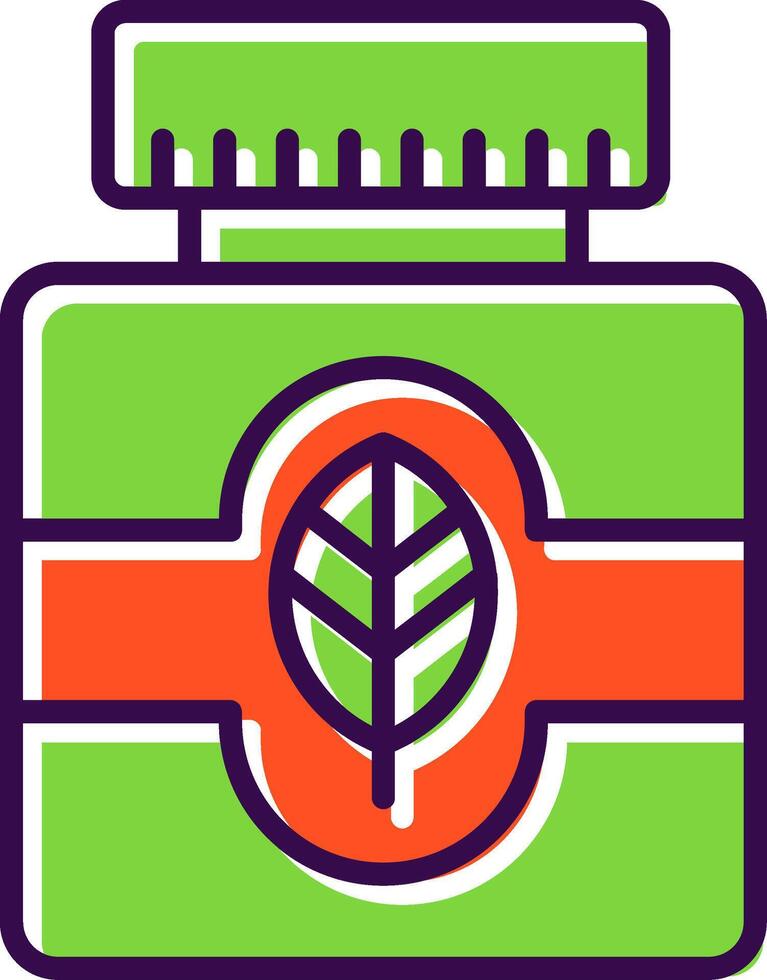 Essential Oil filled Design Icon vector