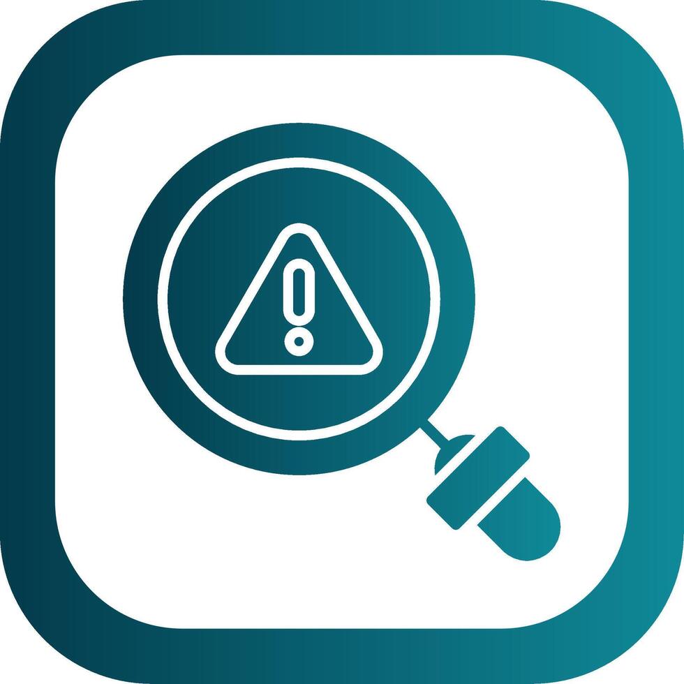 Magnifying Glass Filled Yellow Icon vector