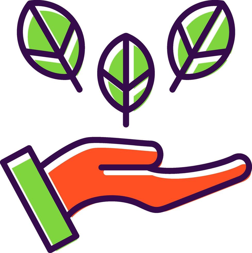Natural Ingredients filled Design Icon vector
