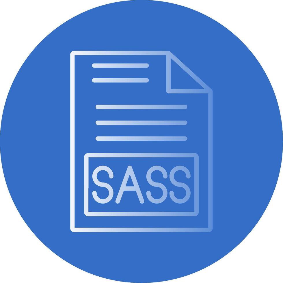Sass Flat Bubble Icon vector