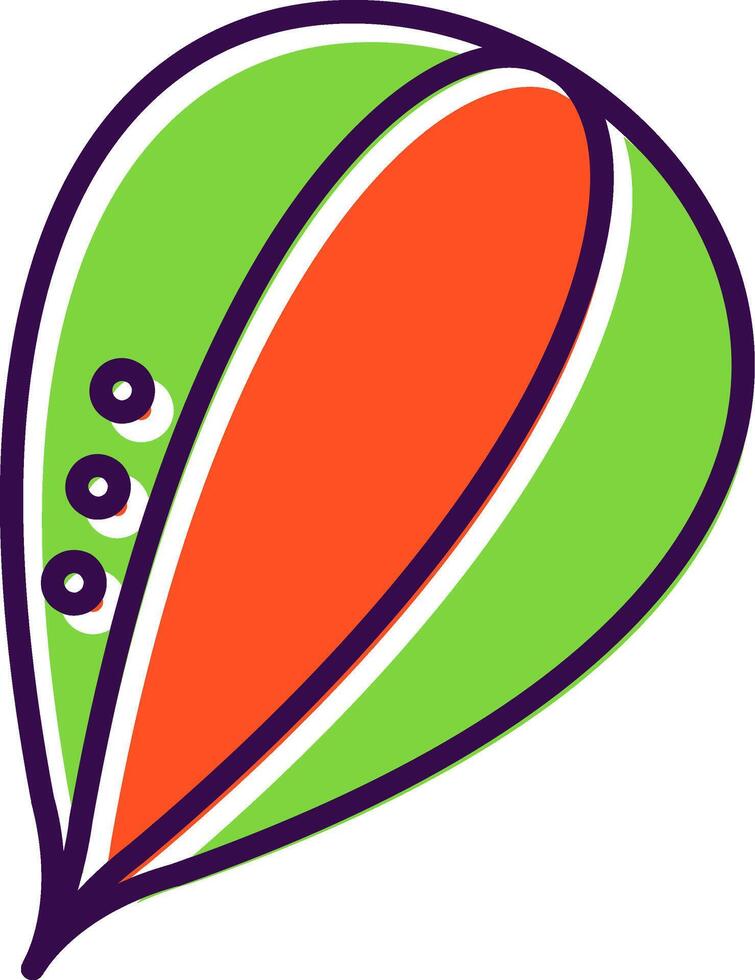 calabaza semilla lleno diseño icono vector