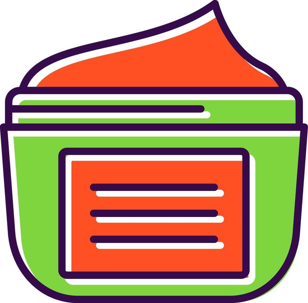 Moisturizer filled Design Icon vector