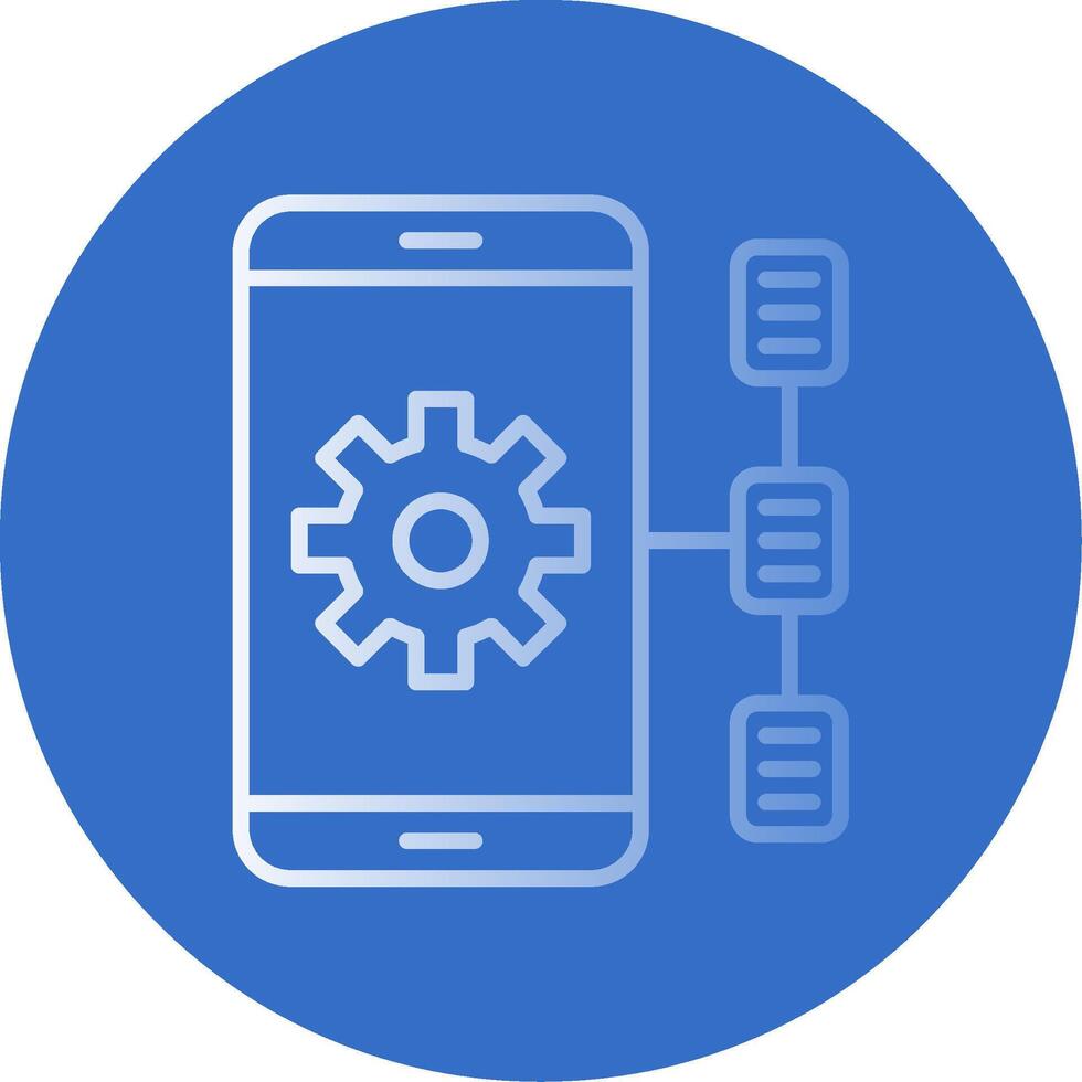 Task Flat Bubble Icon vector