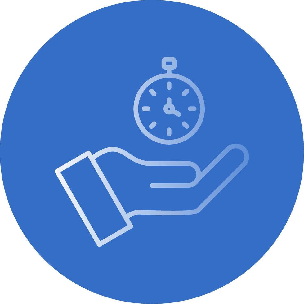 Time Flat Bubble Icon vector