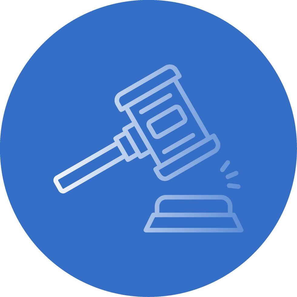 Auction Flat Bubble Icon vector