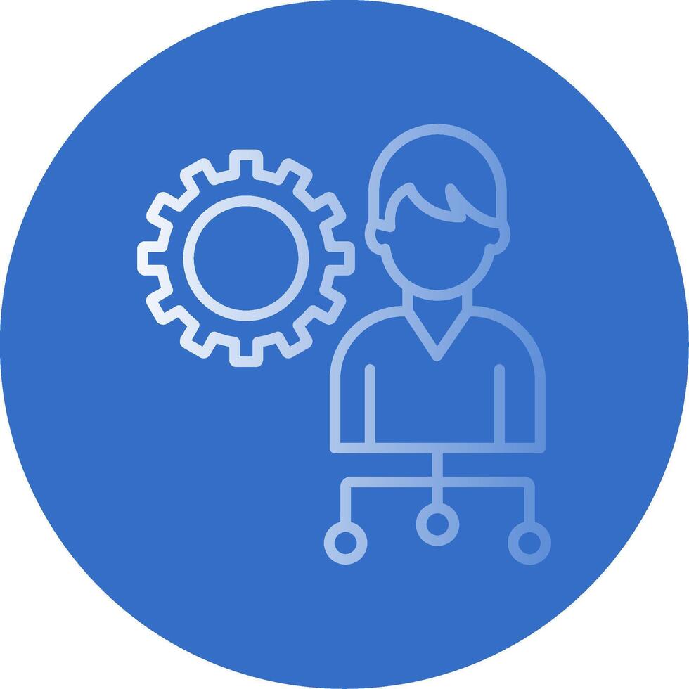 Management Flat Bubble Icon vector