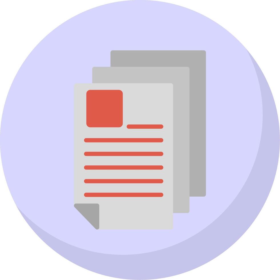 Curriculum Flat Bubble Icon vector
