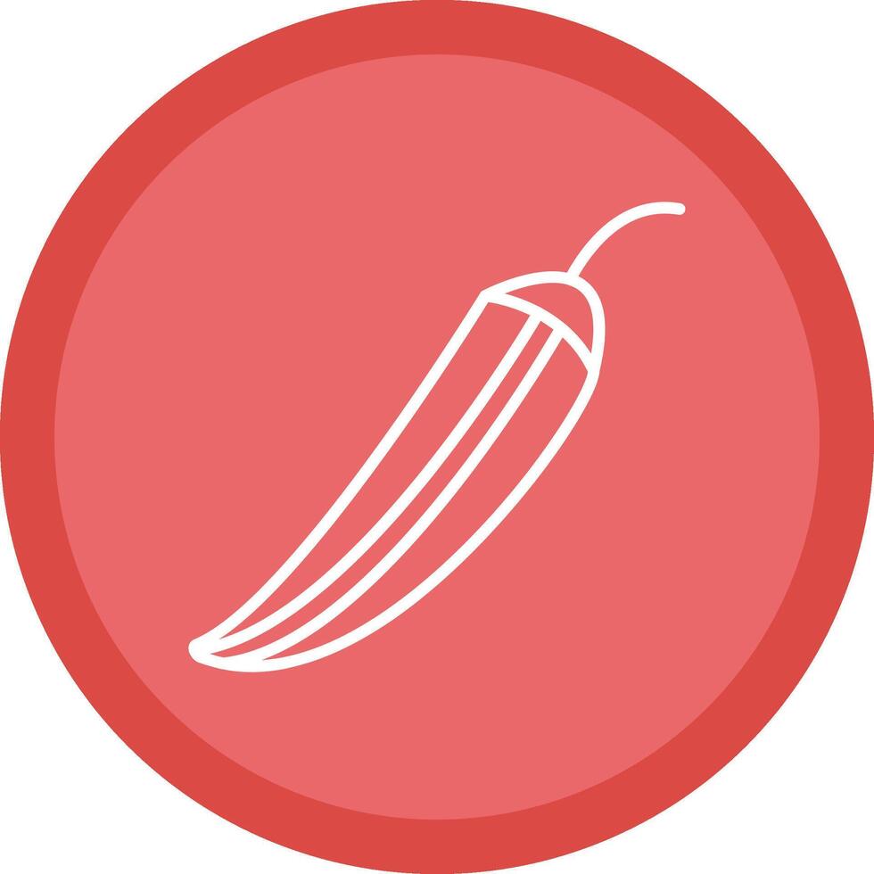 Okra Line Multi Circle Icon vector